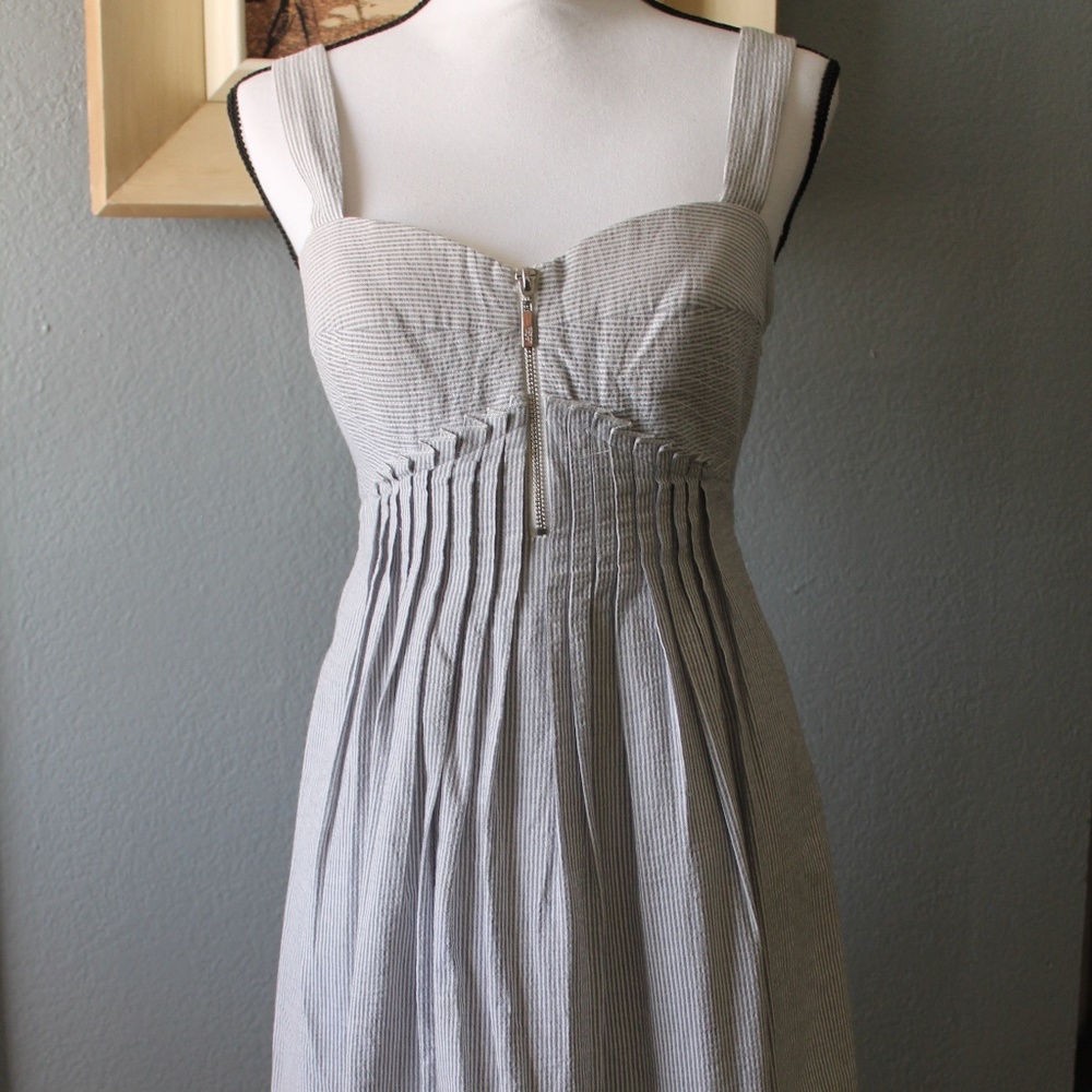 Jessica Simpson - Striped Zip Front Dress